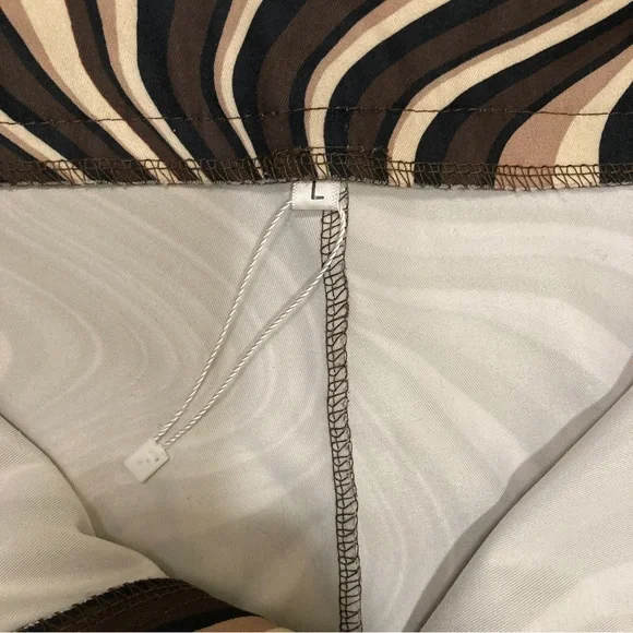 Motel Rocks Zoven 70s Ripple Print Pants - Size Large - Picture 9 of 9